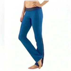 Lululemon Pants Size 4 Womens Blue Limitless Split Set Pant Back Pockets Yoga